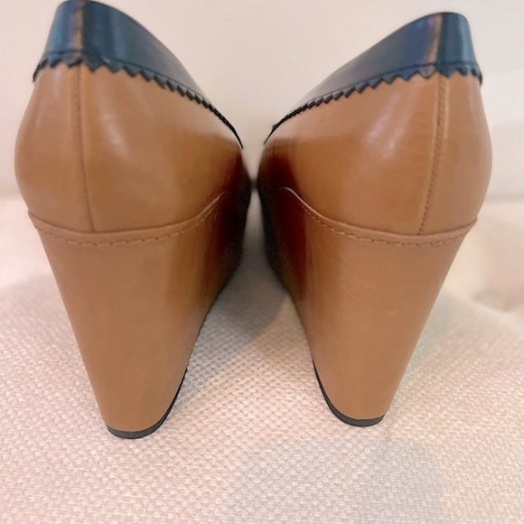 Carven × Robert Clergerie platform wedges brown & black leather - Picture 6 of 9